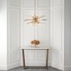 Antique Brass and Champagne Glass Pendant
