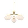 Satin Brass 6 Light Pendant