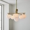 Satin Brass 6 Light Pendant