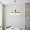 Satin Brass 6 Light Pendant