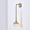 Flea Satin Brass Wall Light