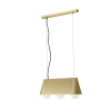 Cornet 3 Light Satin Brass Pendant