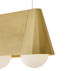 Cornet 3 Light Satin Brass Pendant